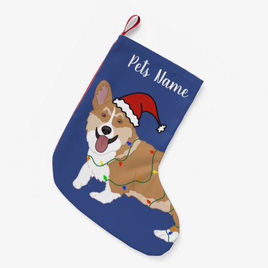 Kerst Corgi Kleine Kerstsok (Voorkant (Hangend))