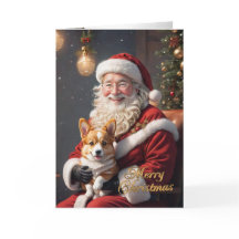 Kerst Corgi met Kerstman