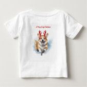 Kerst Corgi met rendiergewei springen (Achterkant)
