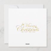 Kerst Corgi Rendiergewei springen in de sneeuw Feestdagenkaart (Achterkant)