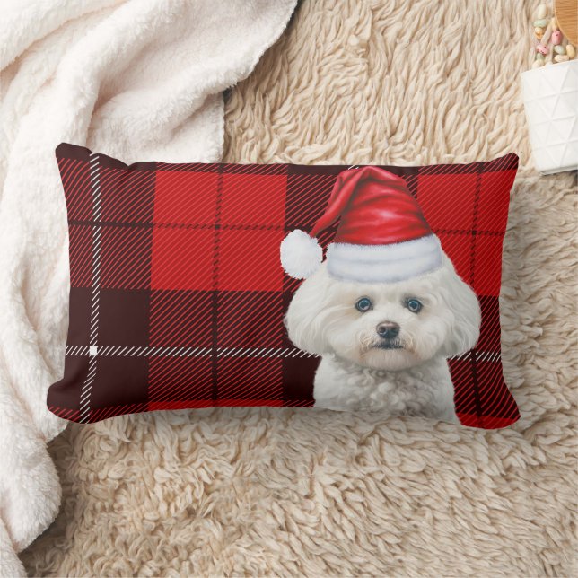 Kerst Coton de Tulear Hond Rood Vakantie Plaid Kussen (Deken)