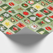 Kerst Countdown Adventkalender Cadeaupapier (Hoek)