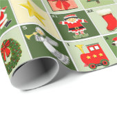 Kerst Countdown Adventkalender Cadeaupapier (Rol Hoek)