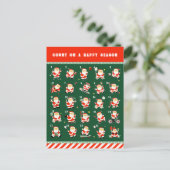 Kerst Countdown Adventkalender Feestdagenkaart (Staand voorkant)