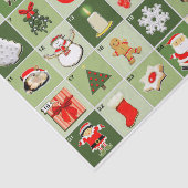 Kerst Countdown Adventkalender Inpakpapier Tissuepapier (Detail)