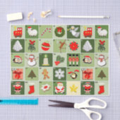 Kerst Countdown Adventkalender Inpakpapier Tissuepapier (Craft)
