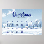 Kerst Countdown Adventkalender Poster (Voorkant)