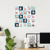 Kerst Countdown Adventkalender Poster (Thuiskantoor)