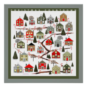Kerst Countdown Adventskalender Perfect Poster