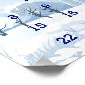 Kerst Countdown Adventskalender Poster (Hoek)