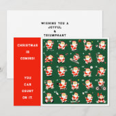 Kerst Countdown Kalender Feestdagenkaart (Voorkant / Achterkant)
