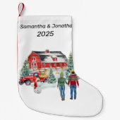 Kerst Country Barn Winter Kleine Kerstsok (Voorkant)