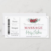 Kerst Coupon Cadeaubon Certificaat Sjabloon (Voorkant)