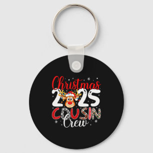 Kerst Cousin Crew 2025 Matching Familie Kerst Pyja Sleutelhanger