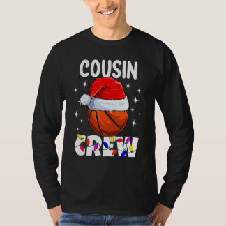 Kerst Cousin Crew Basketbal Pyjama Familie Xm T-shirt