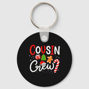Kerst Cousin Crew Grappige Sinterklaas Hoed Licht Sleutelhanger