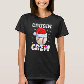 Kerst Cousin Crew Honkbal Bal Pyjama Familie T-shirt