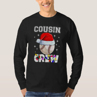 Kerst Cousin Crew Honkbal Bal Pyjama Familie T-shirt