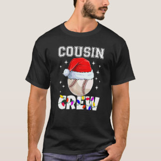 Kerst Cousin Crew Honkbal Bal Pyjama Familie T-shirt