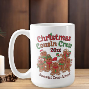 Kerst Cousin Crew Peperkoek Jaar Koffiemok