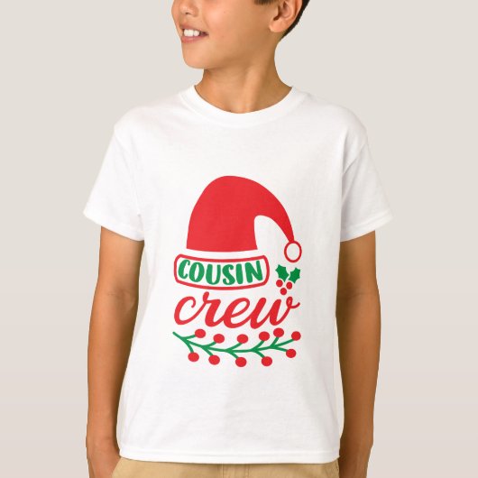 Kerst Cousin Crew  T-shirt (Voorkant)