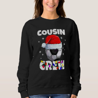 Kerst Cousin Crew Voetbal Bal Pyjama Familie X Trui
