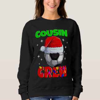 Kerst Cousin Crew Voetbal Bal Pyjama Familie X Trui