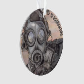 Kerst Covid Pandemie Gemaskerde Prepper Ornament (voorkant)