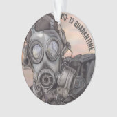 Kerst Covid Pandemie Gemaskerde Prepper Ornament (voorkant)