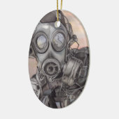 Kerst Covid-pandemie Keramisch Ornament (Links)