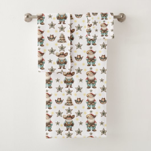 Kerst Cowboy  Bad Handdoek (Insitu)