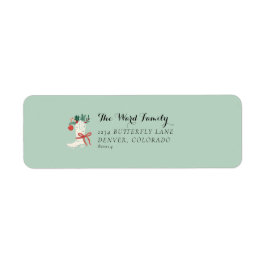 Kerst Cowboy Boot - Vakantie Retour Mail Label