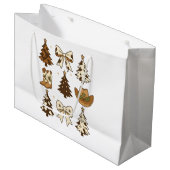 Kerst Cowboy Laarzen Western Santa Xmas Groot Cadeauzakje (Voorkant Gekanteld)