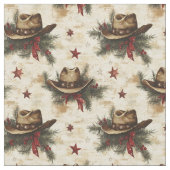 Kerst Cowboy Petten Stof (Close Up)