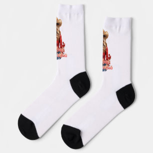 Kerst cowgirl Country roads cowgirl laarzen Sokken
