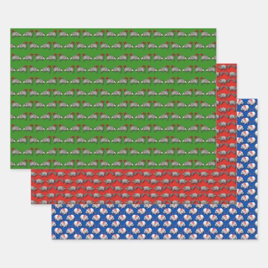 Kerst CrÃ©aturen  Inpakpapier Vel (Set)