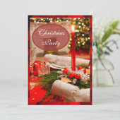 Kerst Crackers & Kaarsen Kaart (Staand voorkant)