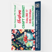 Kerst Craft Market PTO PTA Kerk Banner (Verticaal)