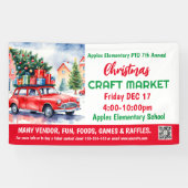 Kerst Craft Market PTO PTA Kerk Banner (Horizontaal)