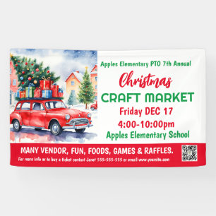 Kerst Craft Market PTO PTA Kerk Banner