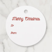 Kerst Cranberry Moscow Mule Cocktail Gift Label (Achterkant)