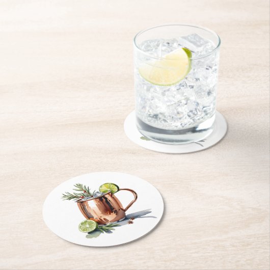 Kerst Cranberry Moscow Mule Cocktail Onderzetter (Insitu)