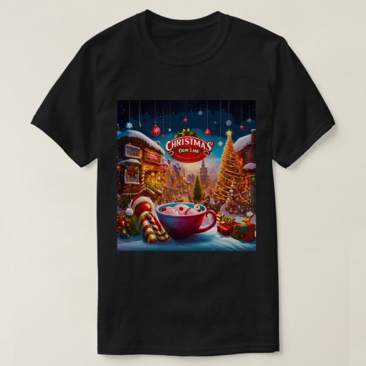 Kerst Cream Land T-shirt (Design voorkant)