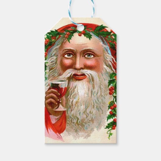 Kerst Creepy Santa Cadeaulabel (Voorkant)