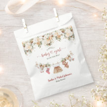 Kerst Crème Goud Meisje Waslijn Baby Shower