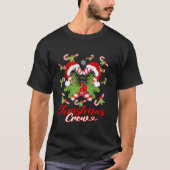 Kerst Crew Candy Cane Rood Wit Grappig Kerstman XM T-shirt (Voorkant)