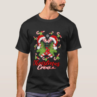 Kerst Crew Candy Cane Rood Wit Grappig Kerstman XM T-shirt