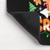 Kerst Crew Cookie House Gingerbread Family XMA Muismat (Hoek)