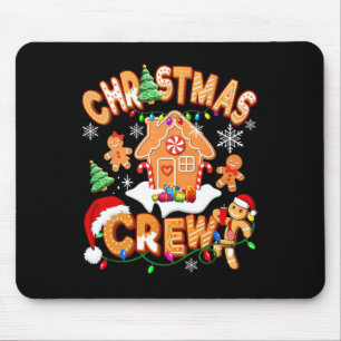 Kerst Crew Cookie House Gingerbread Family XMA Muismat
