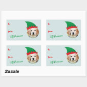 Kerst Crew Elf Pet Foto Vakantie Gift Label (Vel)